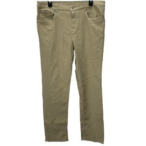 Faherty Mens Stretch Terry 5 Pocket Pants Size 36x32 Straight Leg Desert Khaki